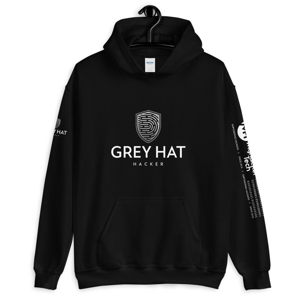 Grey Hat Hacker - Unisex Hoodie by DarkByteGear