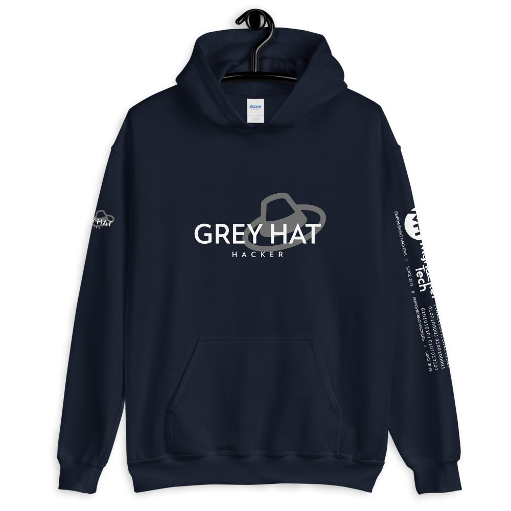 Grey Hat Hacker - Unisex Hoodie by DarkByteGear