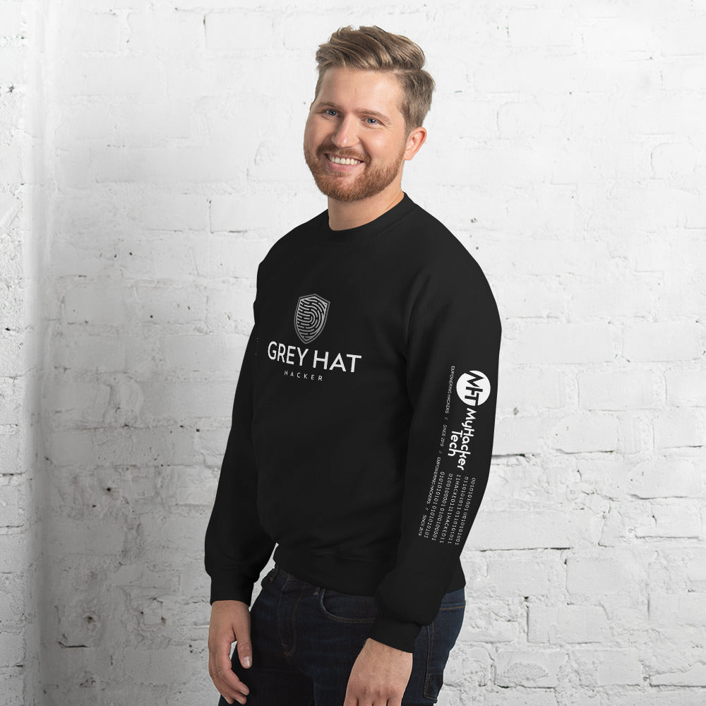 Grey Hat Hacker - Unisex Sweatshirt by DarkByteGear