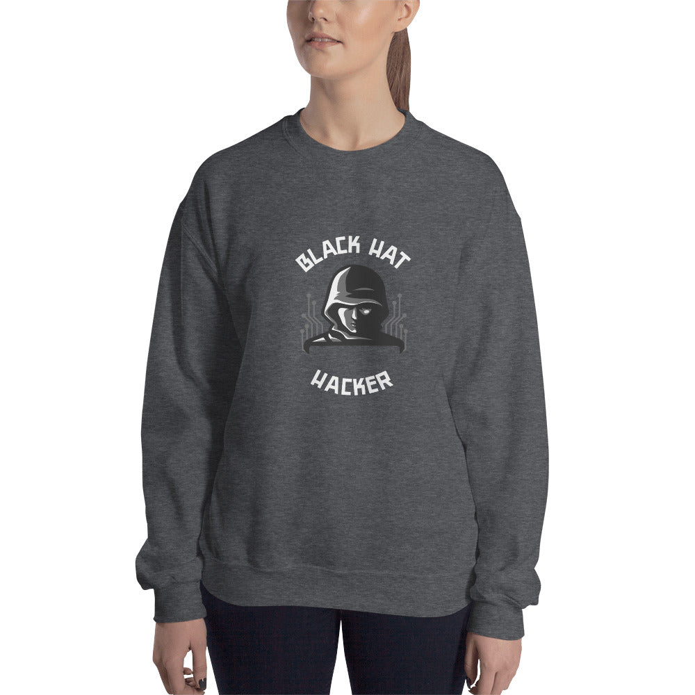 Black Hat Hacker - Unisex Sweatshirt by DarkByteGear