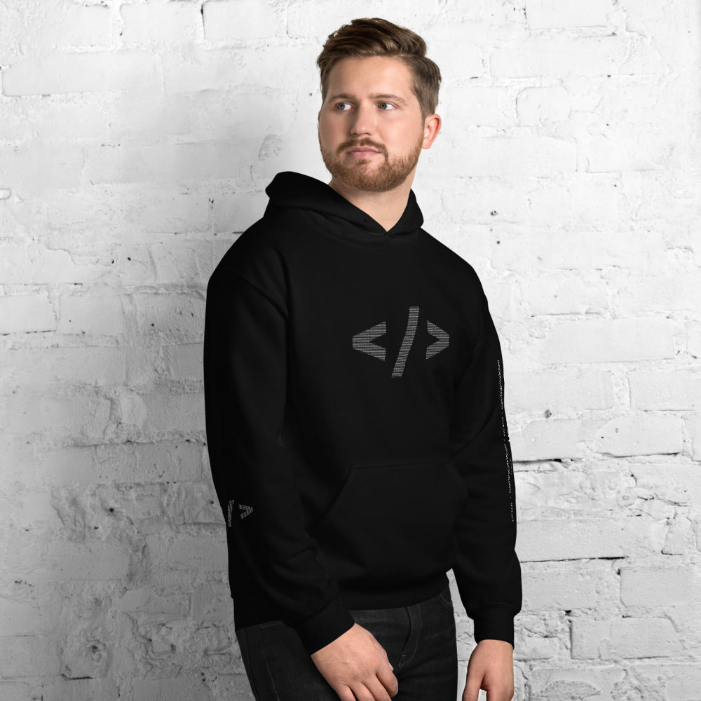 Culture of code in ASCII characters - Unisex Hoodie by DarkByteGear