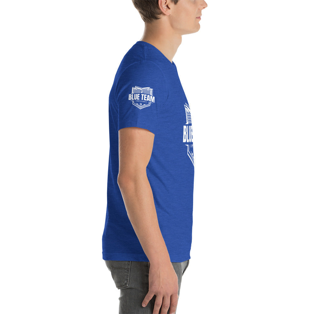 Cyber Security Blue Team v1 - Short-Sleeve Unisex T-Shirt by DarkByteGear