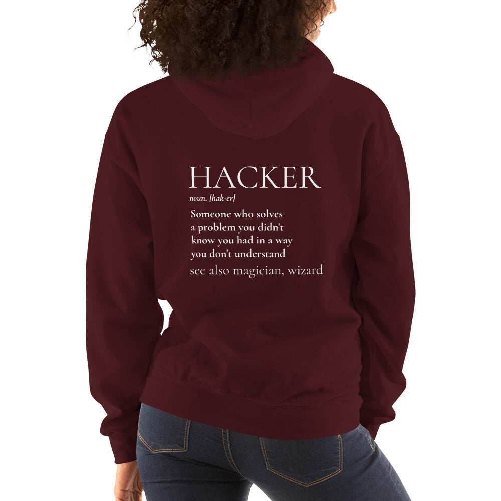 HACKER noun. [hak-er] - Unisex Hoodie by DarkByteGear