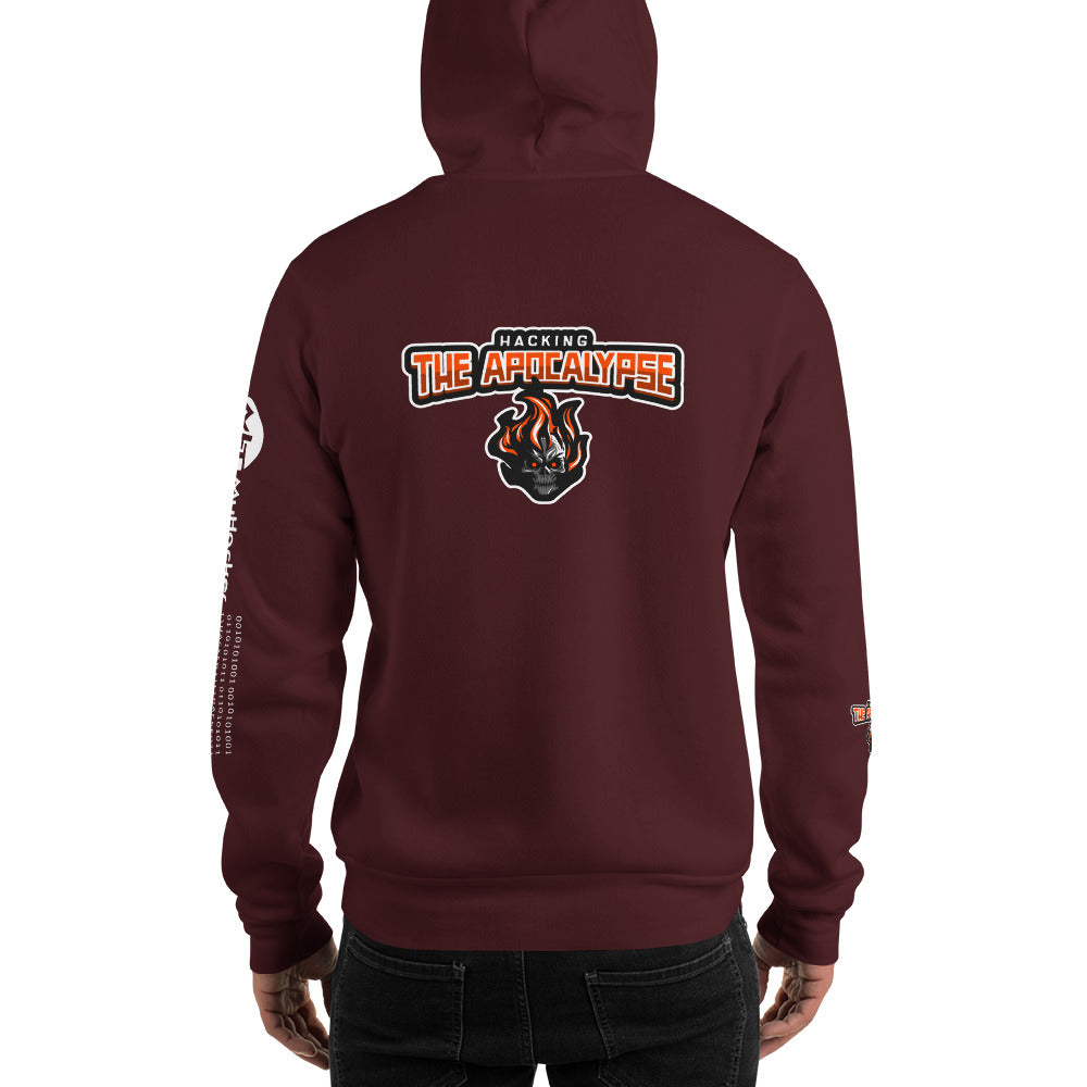 Hacking the apocalypse v1 - Unisex Hoodie (with all sides design) by DarkByteGear