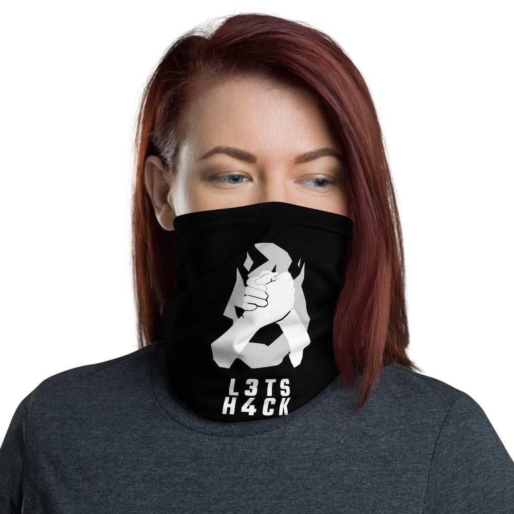 L3ts h4ck - Neck Gaiter by DarkByteGear