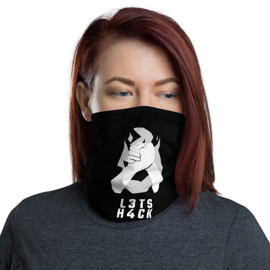 L3ts h4ck - Neck Gaiter by DarkByteGear