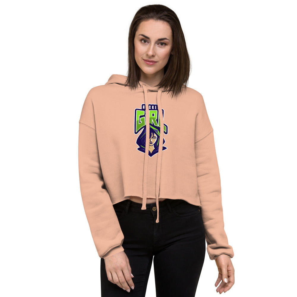 Hackergirl v.1 - Crop Hoodie by DarkByteGear
