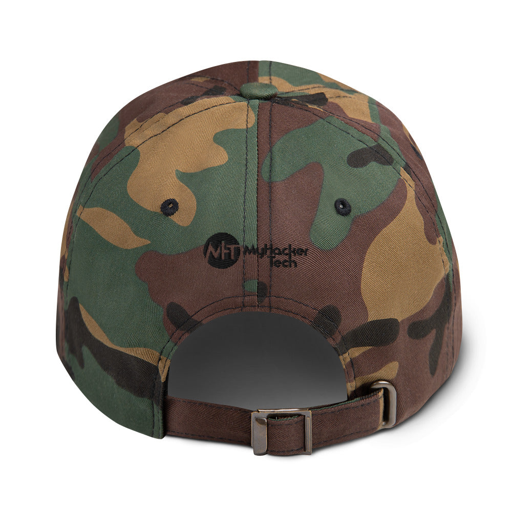 Don't drink and click - Dad hat (white text) by DarkByteGear