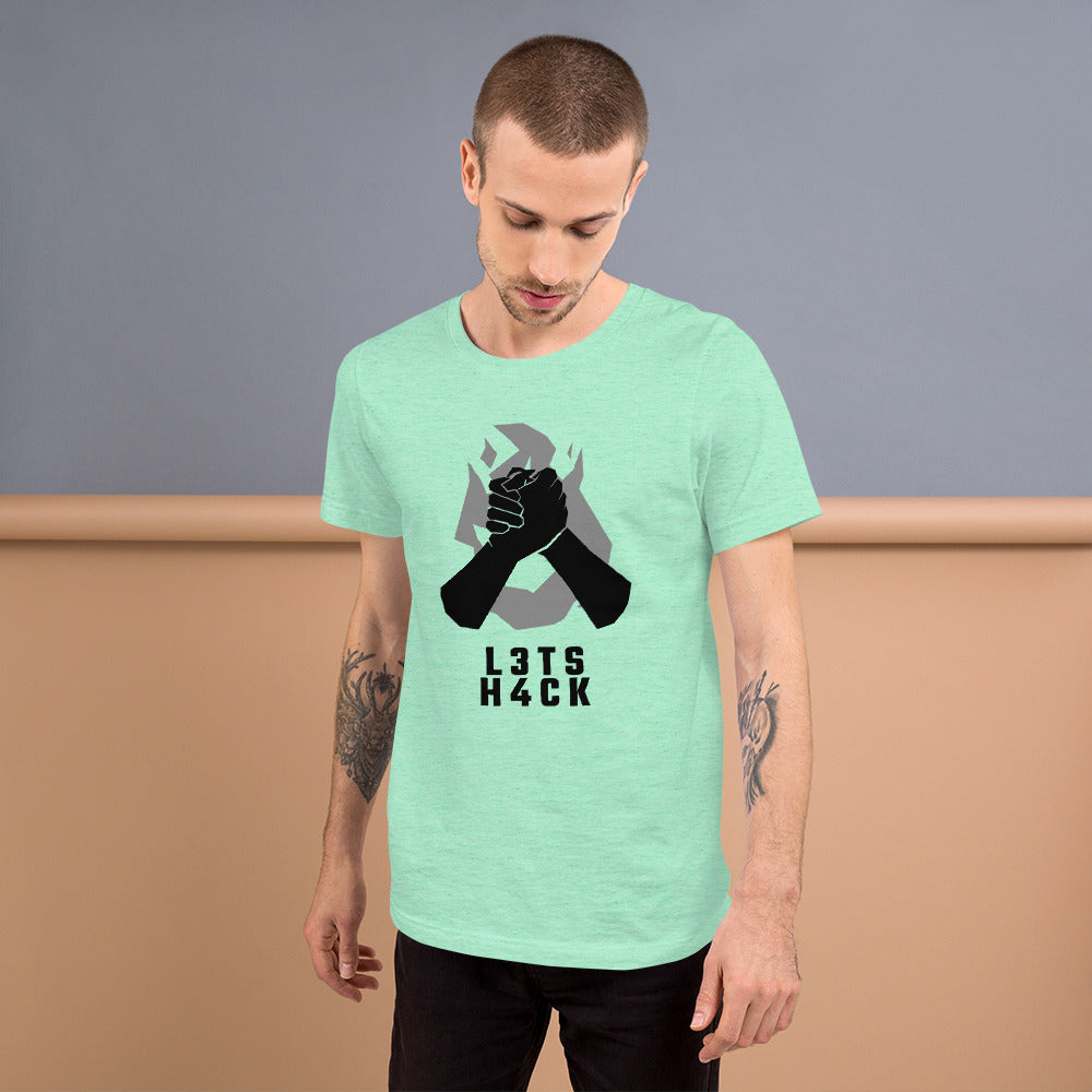 L3ts H4ck - Short-Sleeve Unisex T-Shirt by DarkByteGear