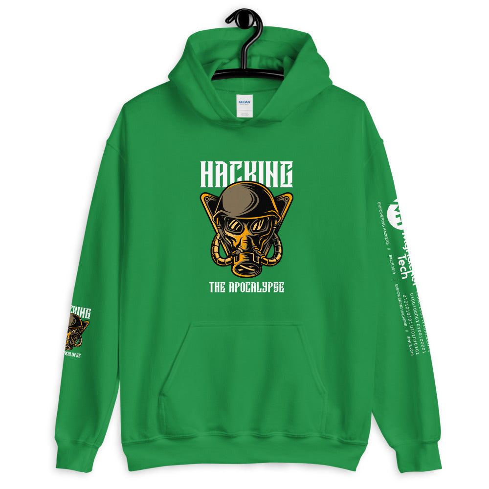 Hacking the apocalypse - Unisex Hoodie (with all sides design) by DarkByteGear