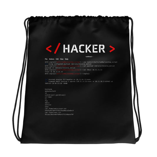 Hacker v.1 - Drawstring bag by DarkByteGear