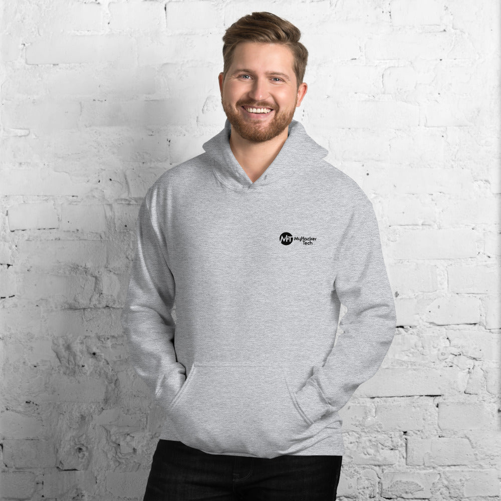 MyHackerTech Classic - Unisex Hoodie ( with back design) by DarkByteGear
