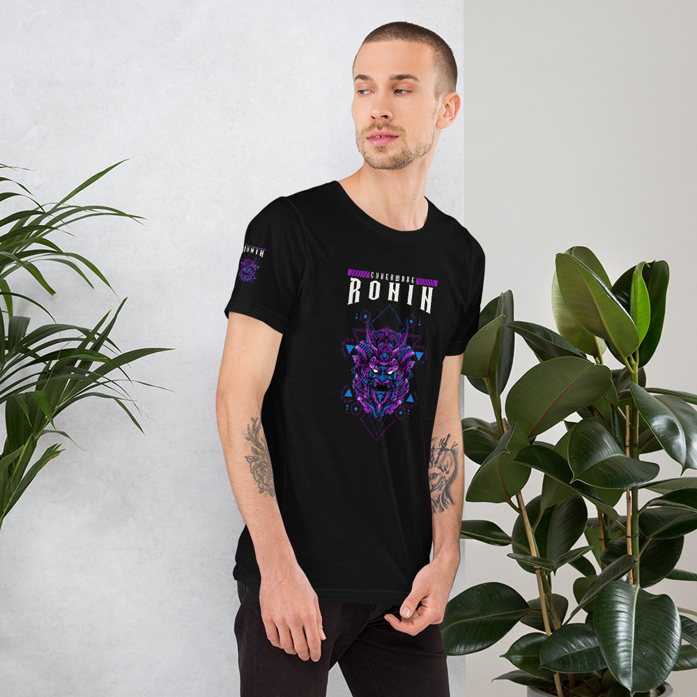 CyberWare Ronin - Short-Sleeve Unisex T-Shirt (all sides print) by DarkByteGear