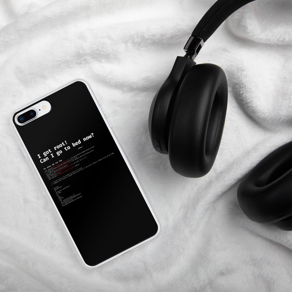 I got root! Can I go to bed now? - iPhone Case by DarkByteGear