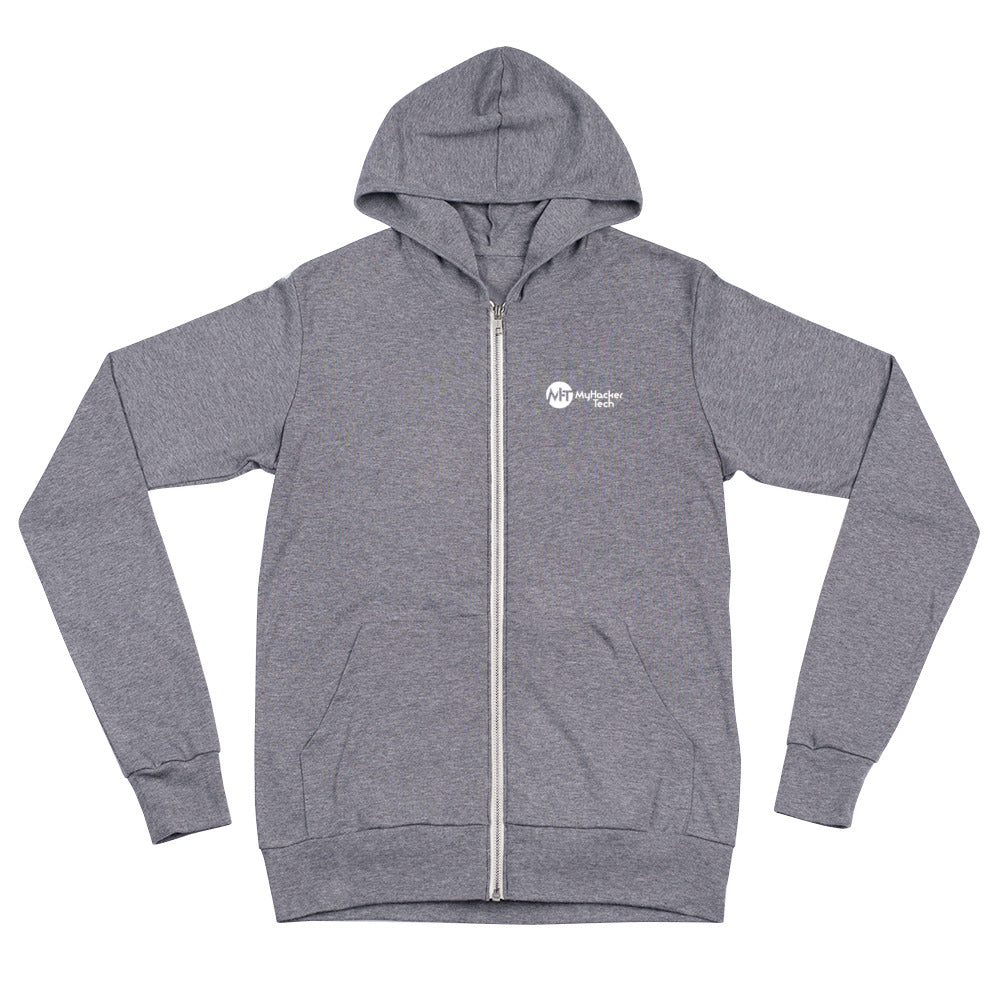 MyHackerTech Classic - Unisex zip hoodie by DarkByteGear