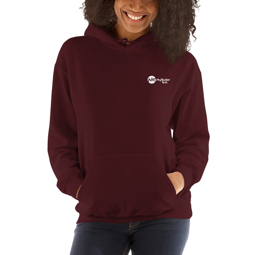 stay at at home, wear a mask - Unisex Hoodie (with back design) by DarkByteGear