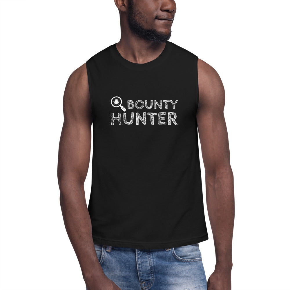 Bug bounty hunter - Muscle Shirt (white text) by DarkByteGear