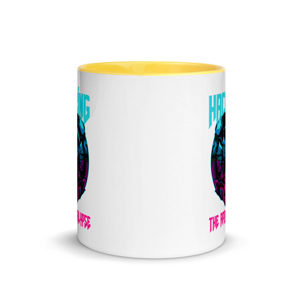 Hacking the apocalypse - Mug with Color Inside by DarkByteGear