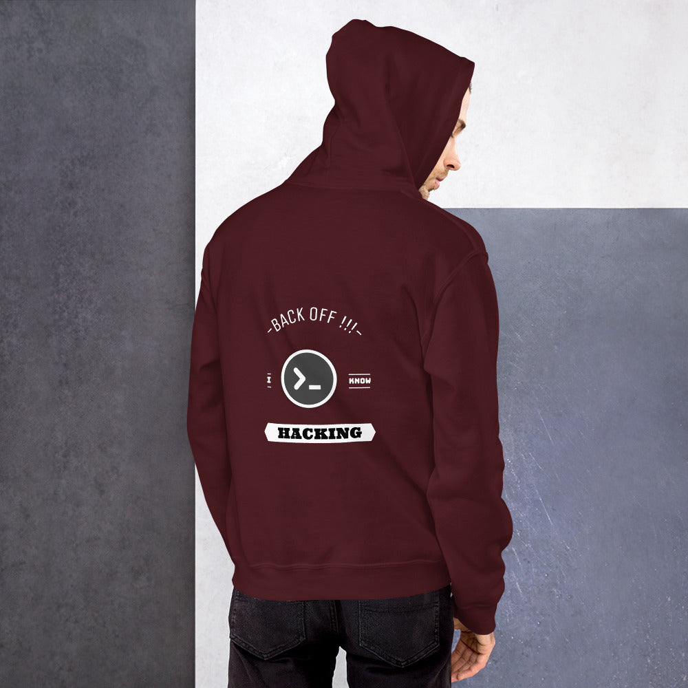 Back off I know hacking - Unisex Hoodie by DarkByteGear