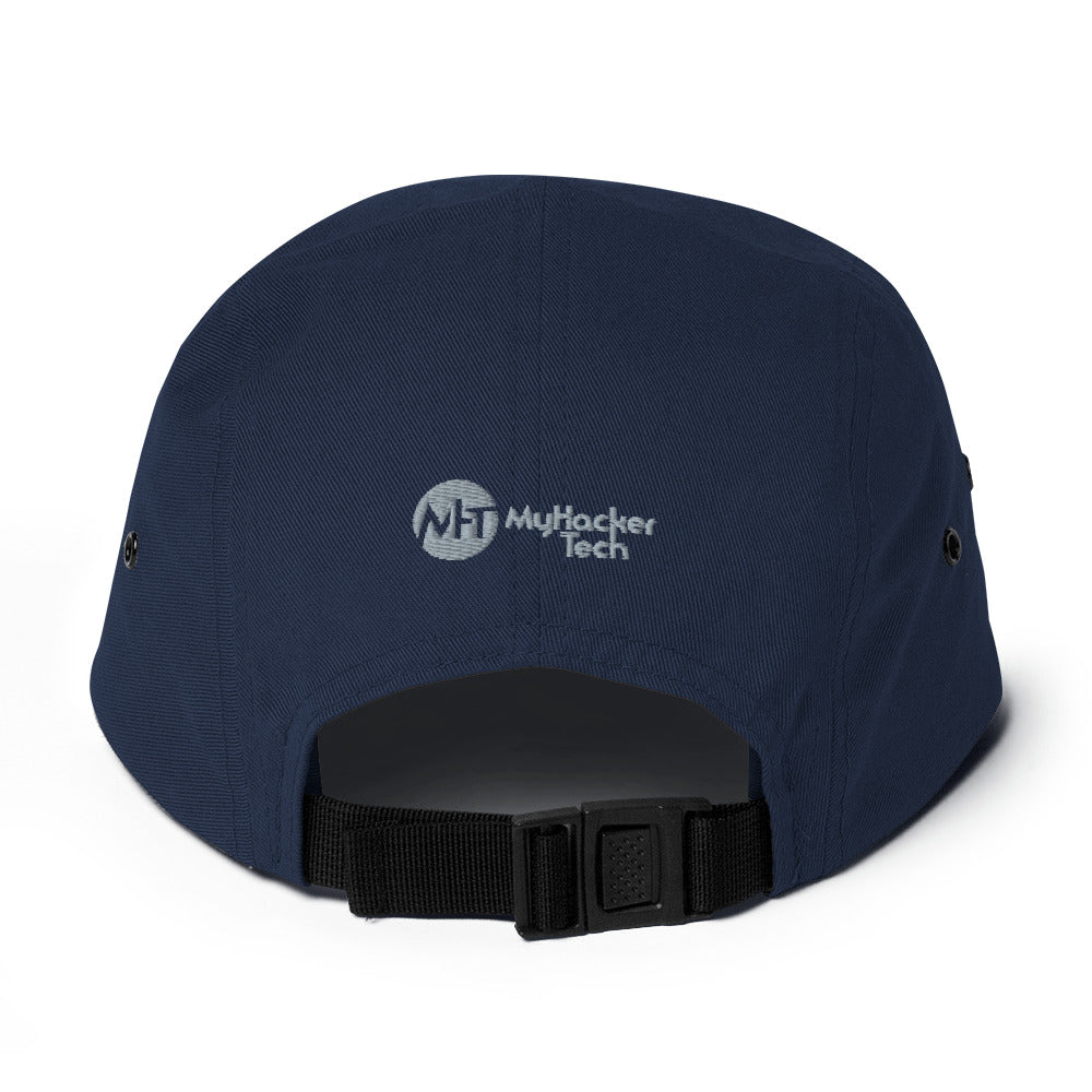 I void warranties - Five Panel Cap (white text) by DarkByteGear