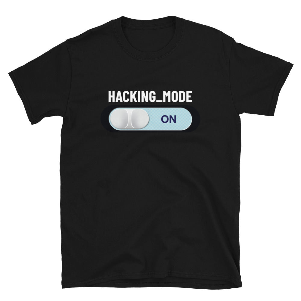 Hacking mode ON - Short-Sleeve Unisex T-Shirt by DarkByteGear