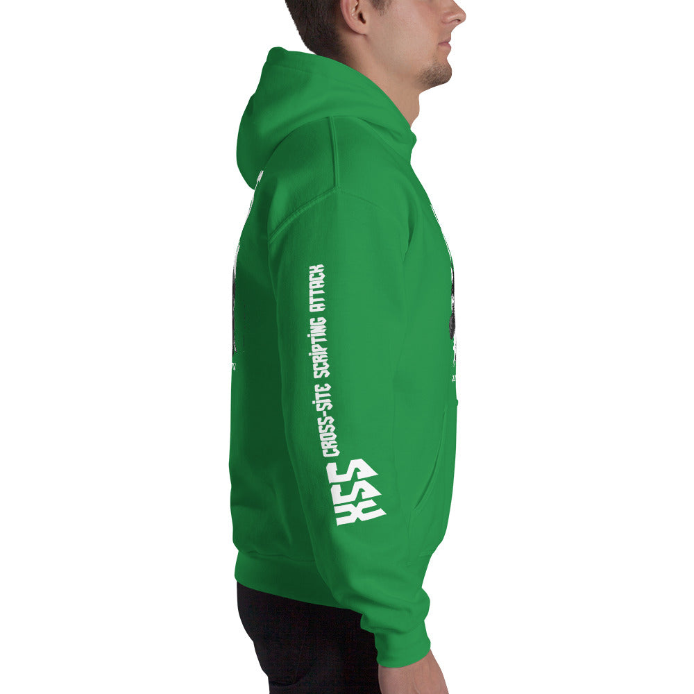 XSS cross-site scripting attack - Unisex Hoodie by DarkByteGear