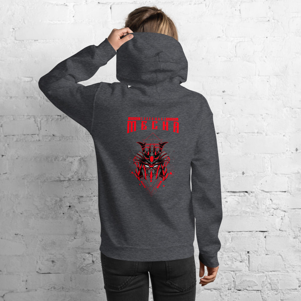 CyberWare Mecha - Unisex Hoodie (back print) by DarkByteGear