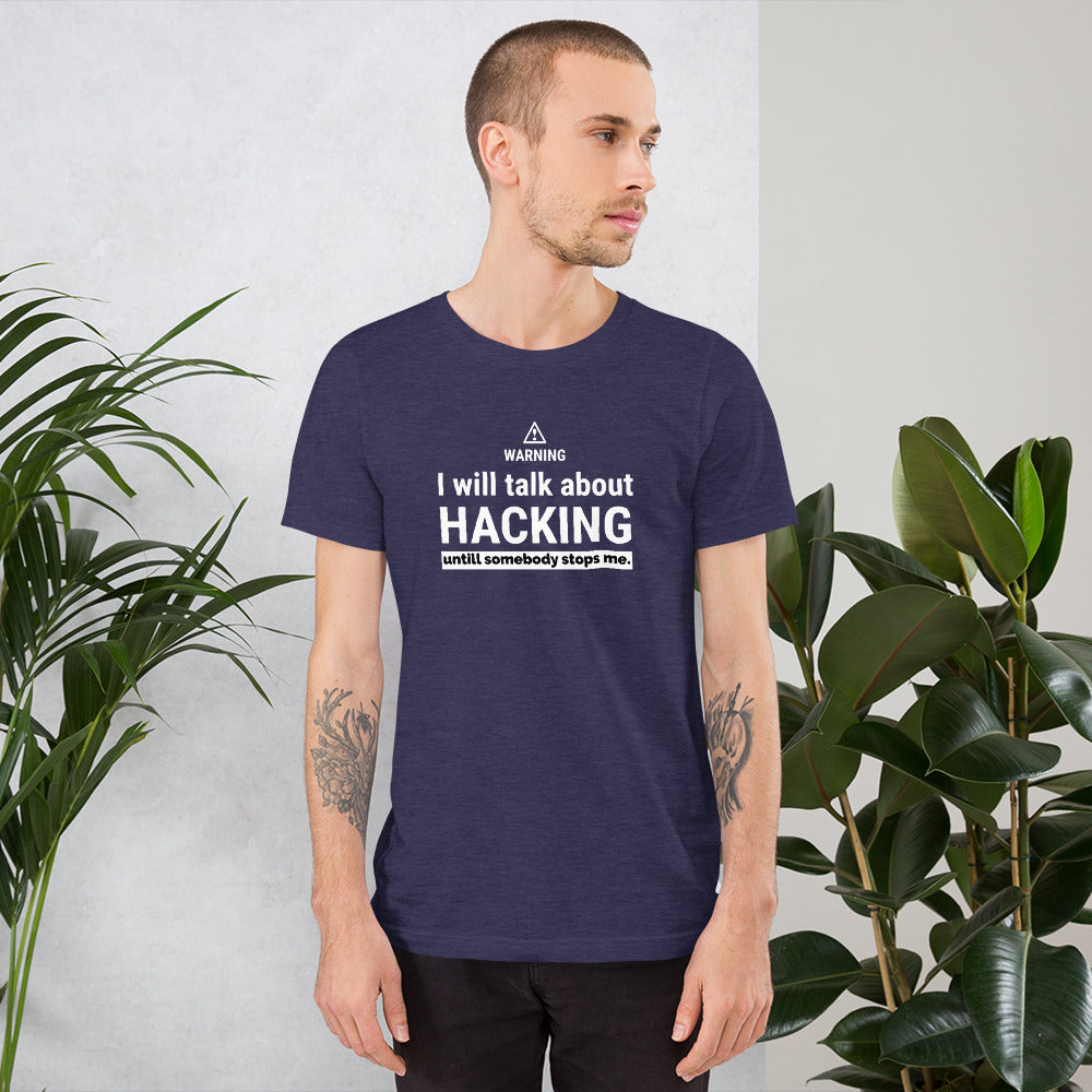 I will talk about HACKING - Short-Sleeve Unisex T-Shirt by DarkByteGear