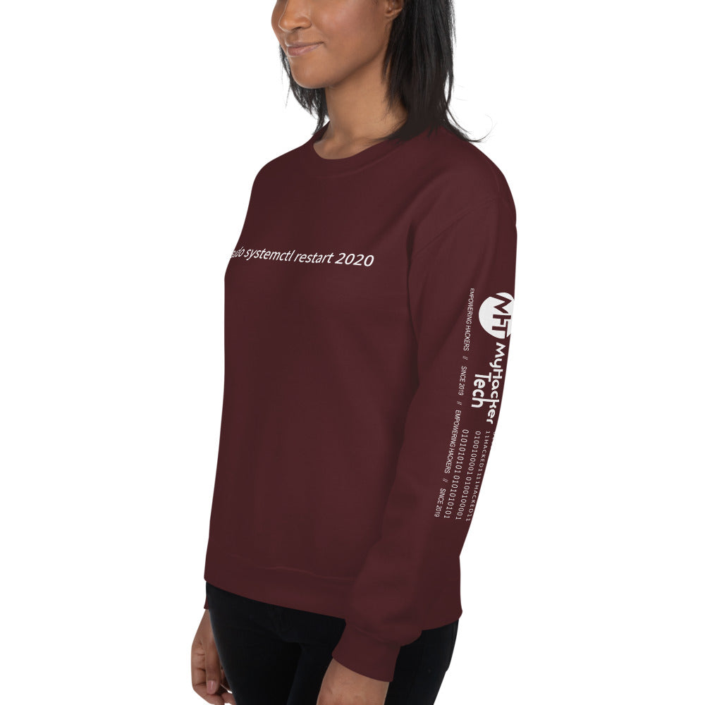 $ sudo systemctl restart 2020 - Unisex Sweatshirt (with all sides design) by DarkByteGear