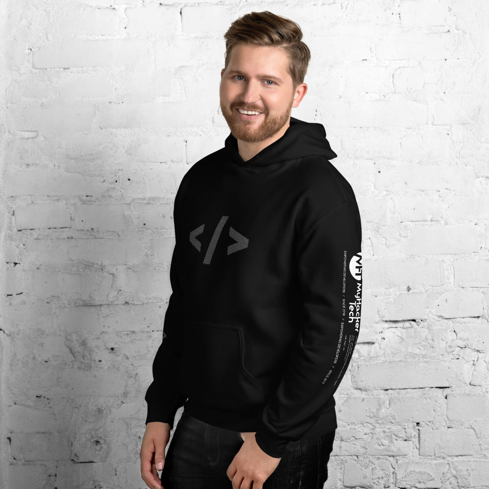 Culture of code in ASCII characters - Unisex Hoodie by DarkByteGear