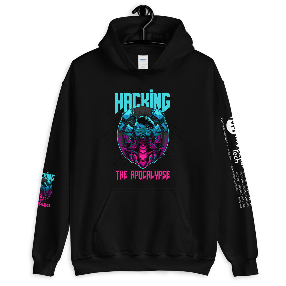 Hacking the apocalypse v1 - Unisex Hoodie (with all sides design) by DarkByteGear