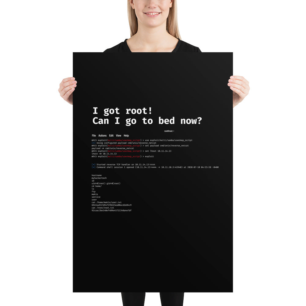 I got root! Can I go to bed now? - Poster by DarkByteGear