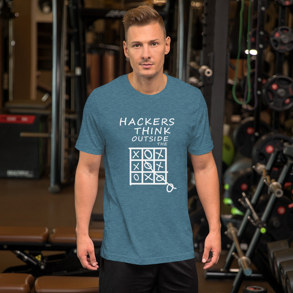 Hackers think outside the box - Short-Sleeve Unisex T-Shirt by DarkByteGear