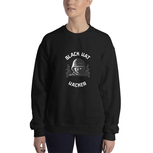Black Hat Hacker - Unisex Sweatshirt by DarkByteGear