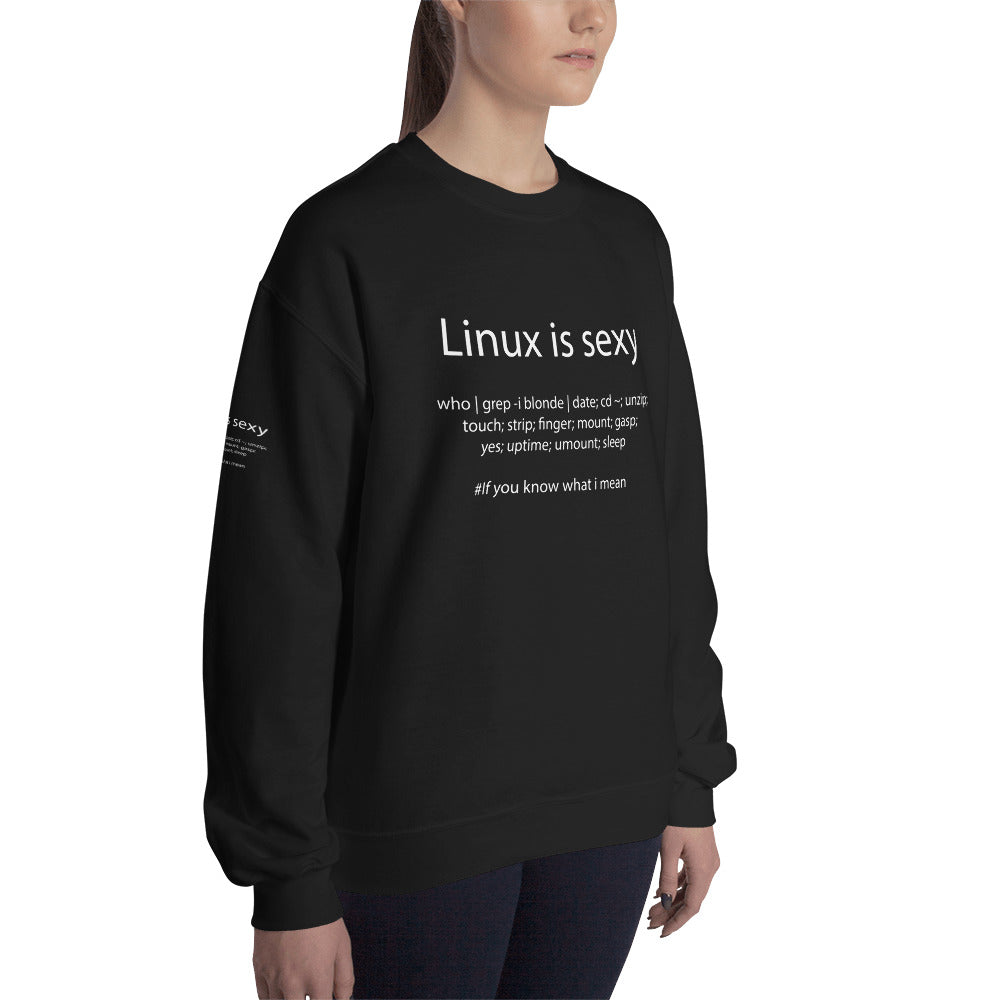 Linux is sexy - Unisex Sweatshirt (all side prints) by DarkByteGear