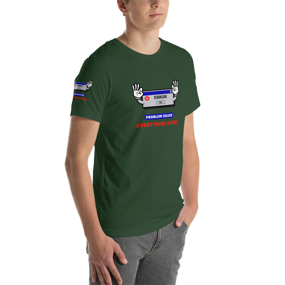 Problem solved - Short-Sleeve Unisex T-Shirt by DarkByteGear