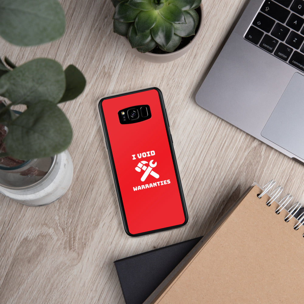 I void warranties - Samsung Case (red) by DarkByteGear