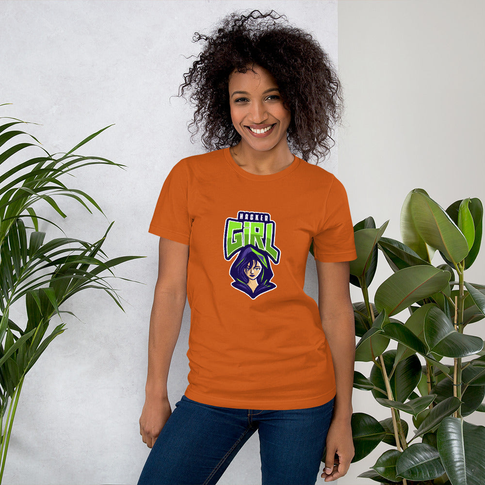 Hackergirl v.1 - Short-Sleeve Unisex T-Shirt by DarkByteGear