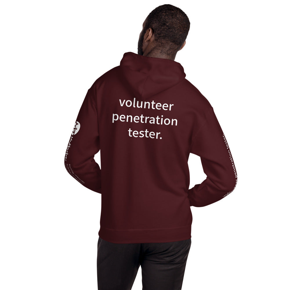 volunteer penetration tester - Unisex Hoodie (with all sides designs) by DarkByteGear