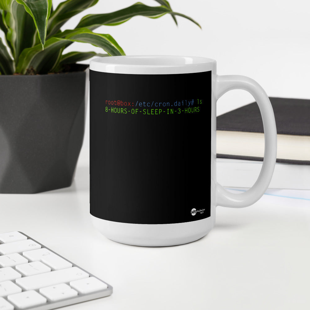 8 hours of sleep in 3 hours - Mug by DarkByteGear
