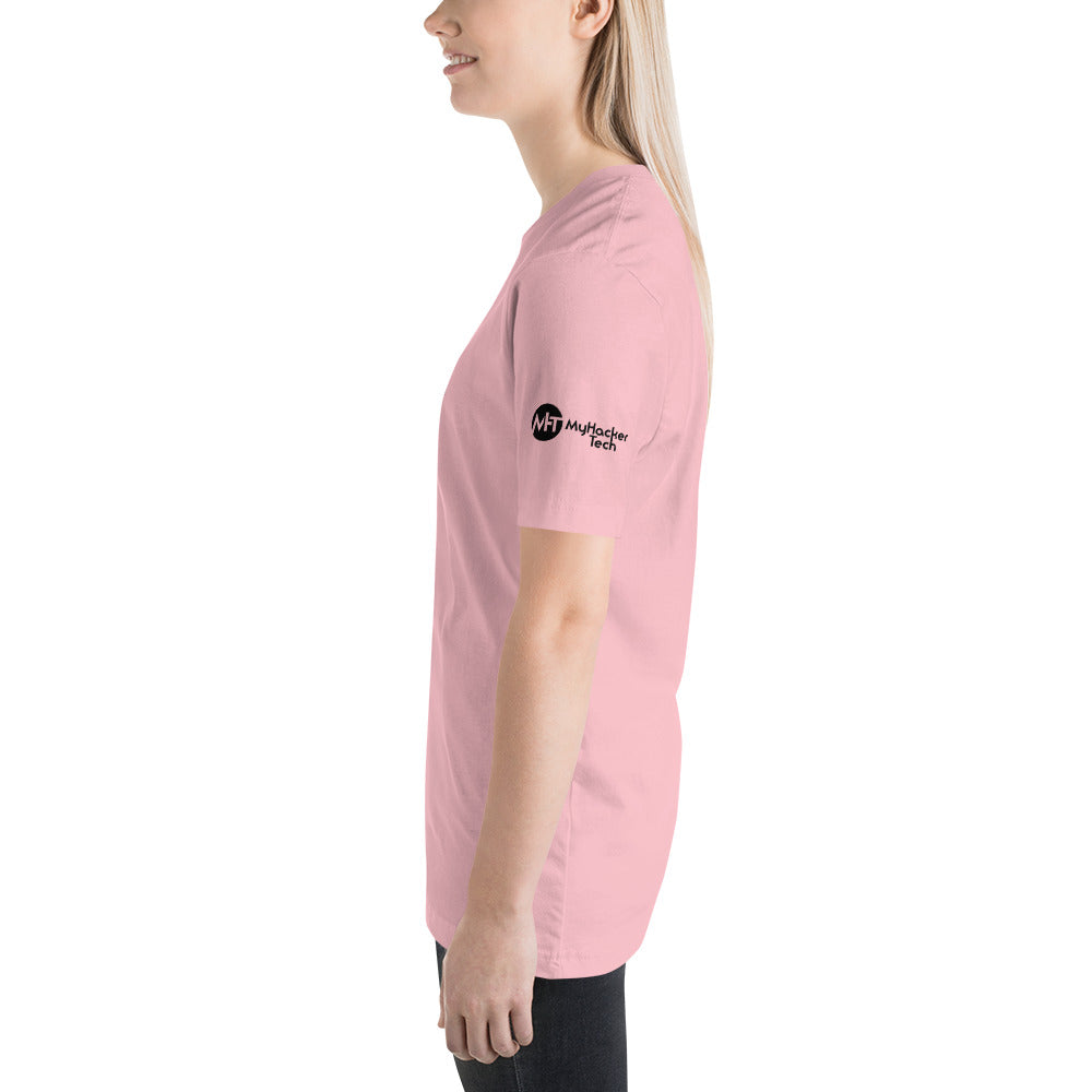 Culture of code in ASCII characters - Short-Sleeve Unisex T-Shirt (black text) by DarkByteGear