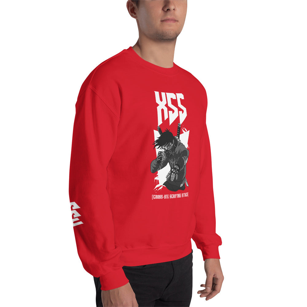 XSS cross-site scripting attack - Unisex Sweatshirt by DarkByteGear