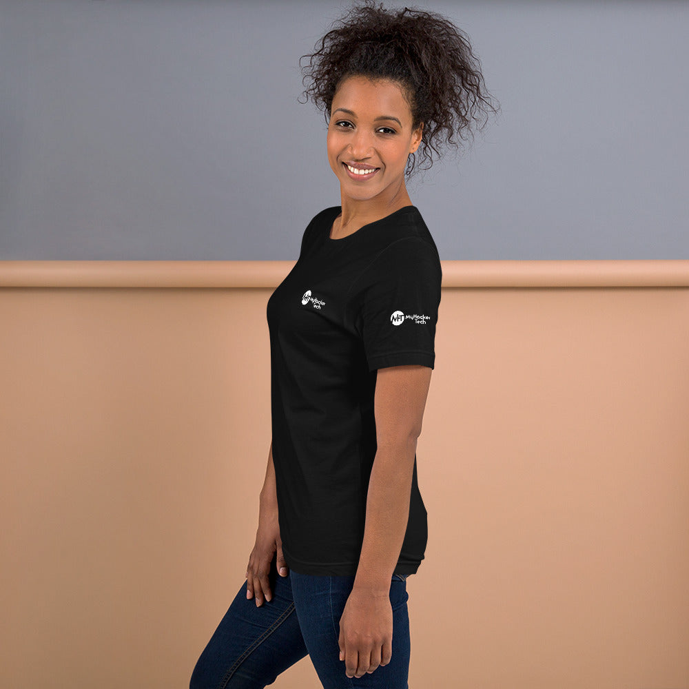 Linux Tweaks - world not found - Short-Sleeve Unisex T-Shirt (with all sides designs) by DarkByteGear