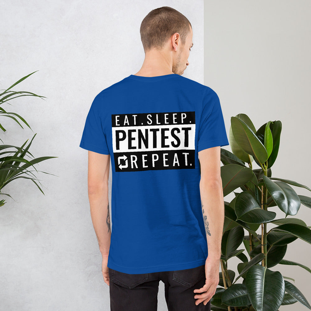 Eat sleep pentest repeat - Short-Sleeve Unisex T-Shirt by DarkByteGear