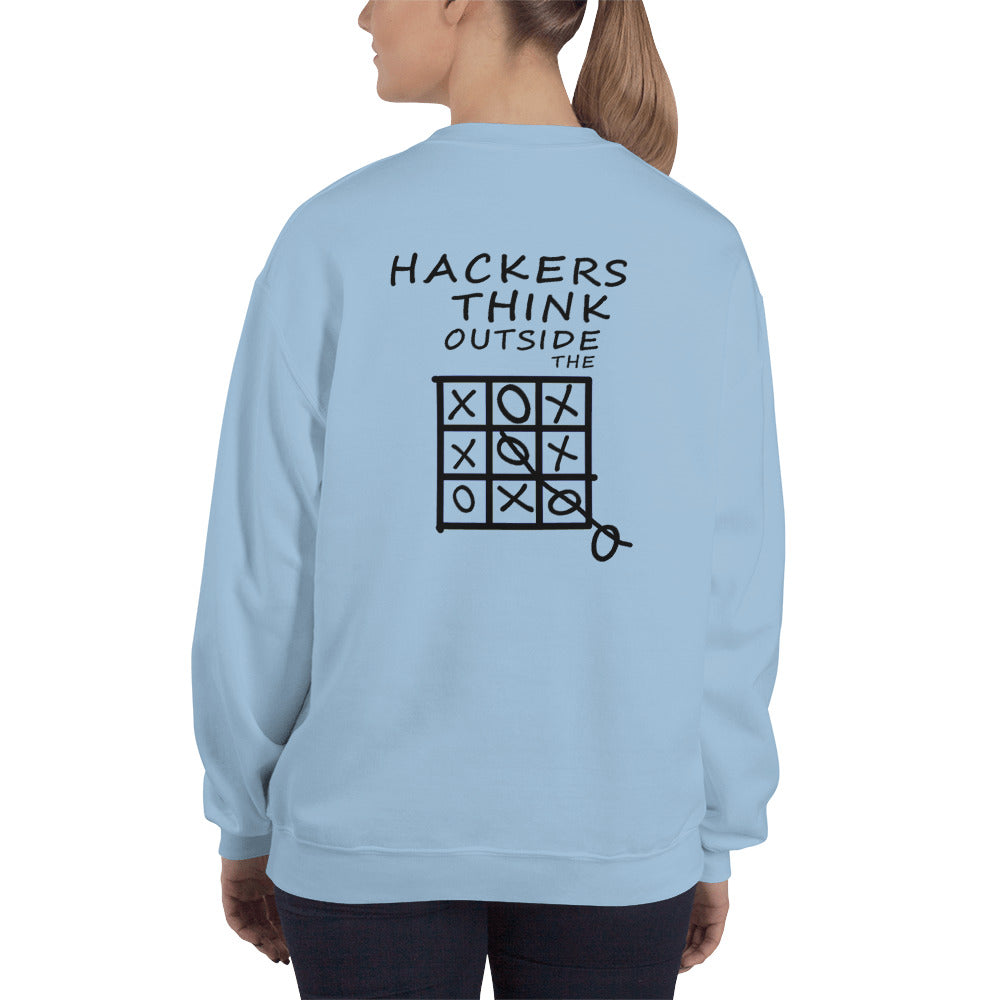 Hackers think outside the box - Unisex Sweatshirt by DarkByteGear