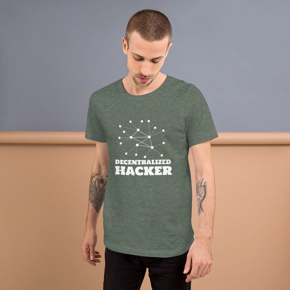 Decentralized Hacker - Short-Sleeve Unisex T-Shirt by DarkByteGear