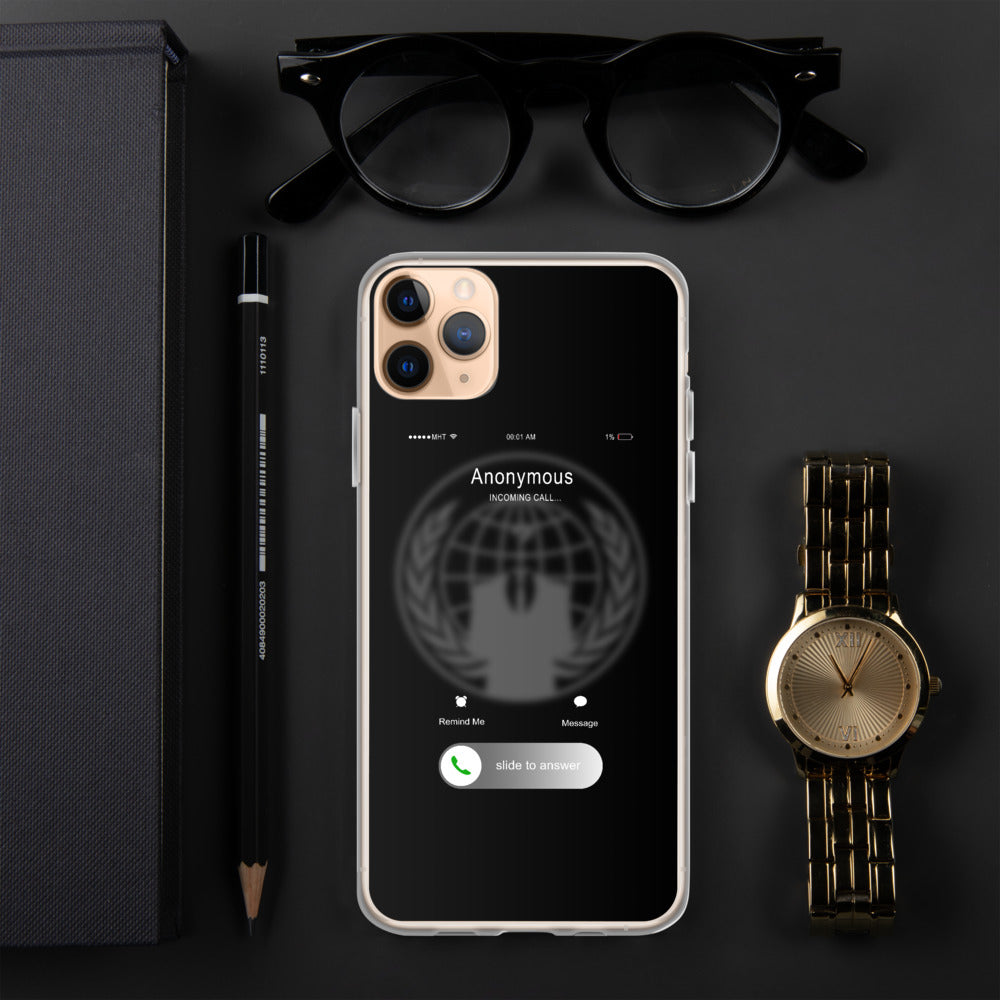 Anonymous incoming call - iPhone Case by DarkByteGear