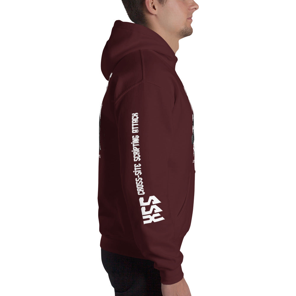 XSS cross-site scripting attack - Unisex Hoodie by DarkByteGear