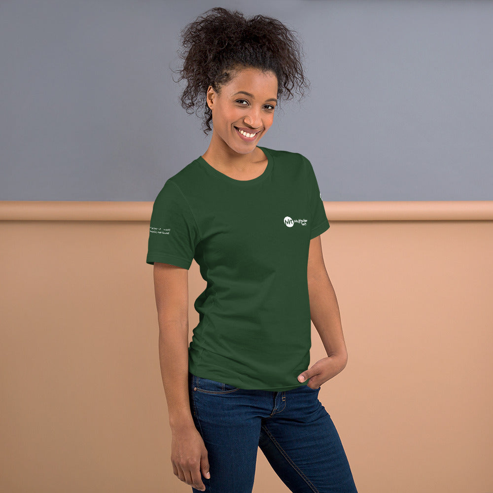 Linux Tweaks - world not found - Short-Sleeve Unisex T-Shirt (with all sides designs) by DarkByteGear